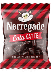 Nørregade Miniposer - 100 stk. cola Katte
